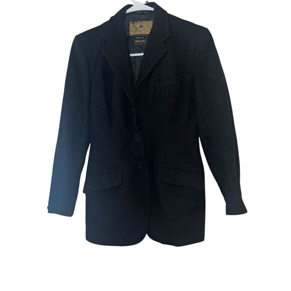 Vtg Equestrian Riding Wool Blazer Size S Button Minimalist Horse Outdoor - Picture 1 of 9